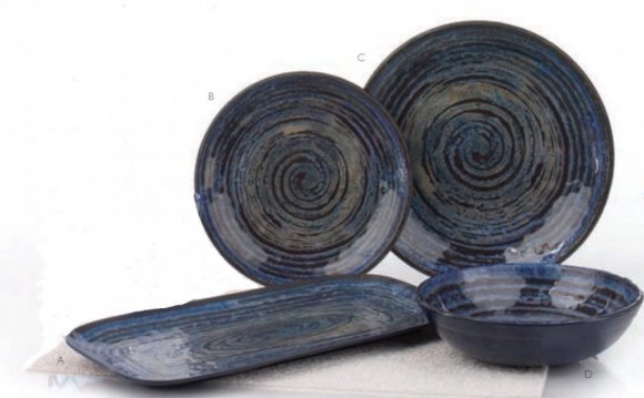 Glaze Swirl Blue Glaze