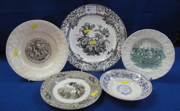 Pottery plates and dishes