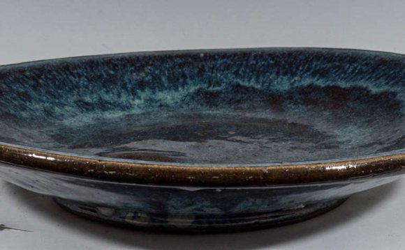 Blue Stoneware Charger 2