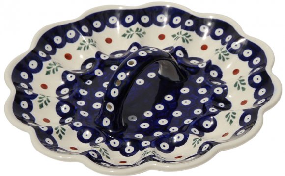 Polish Pottery Egg Plate