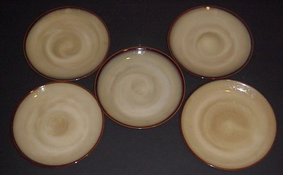 Sango Nova Brown Dinner Plates