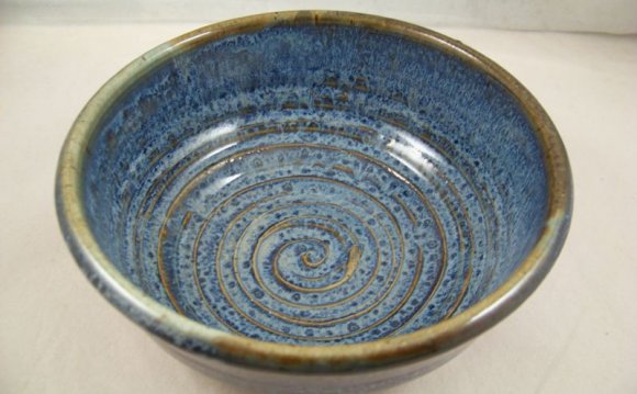 Blue Stoneware Bowl