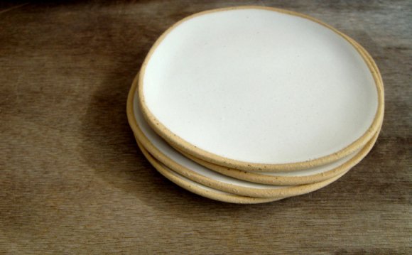 White Stoneware Plates