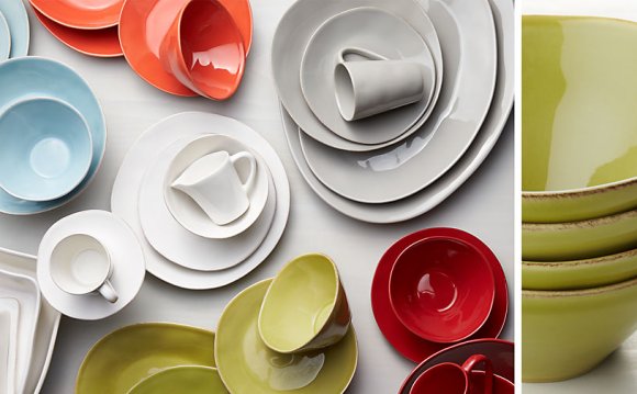 Crate and Barrel White Dinner Plates
