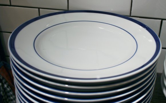 Blue Rimmed Plates