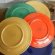 Multi Colored Dinner plates