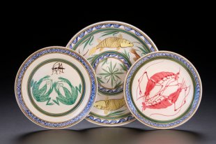 Hand-painted stoneware