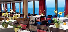 beautiful Lido Restaurant set for meals Lido Restaurant - Cruise Ship Dining - Holland America Cruises