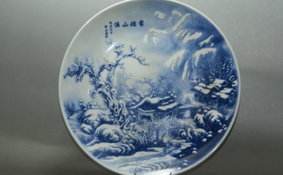 Blue Porcelain plates