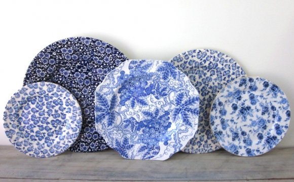 Blue China Plates