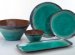 Turquoise Stoneware Dinnerware