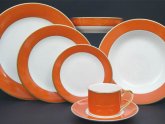 Orange Plates and bowls