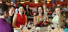 friends enjoying dinner