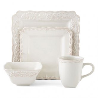 jcpenney.com | JCPenney Home™ Amberly 16-pc. Square Dinnerware Set